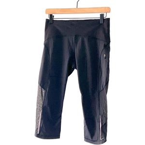 Lululemon Crop Black Leggings- Size‎ 6